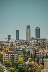 Amman Jordan's capital city view at summer