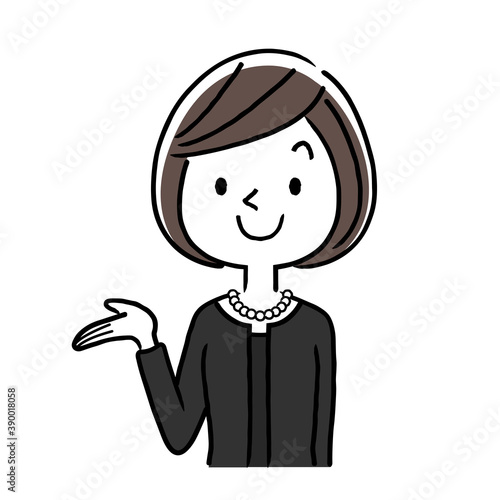 ベクターイラスト素材 喪服を着た女性 紹介 案内 Ancestry Wall Mural Ancest ケイーゴ K