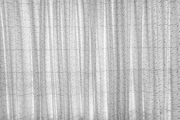 Black and white curtains background.