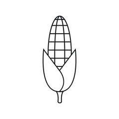 Corn icon design isolated on white background