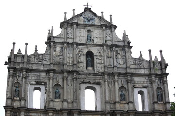 Fototapeta na wymiar マカオのシンボル、聖ポール天主堂跡