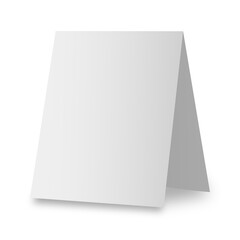 Blank calendar cover mockup on white background.