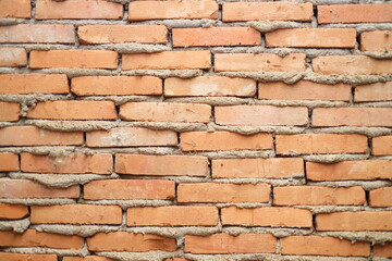 Old brick vintage wall floor, wall textured concrete cement background.
