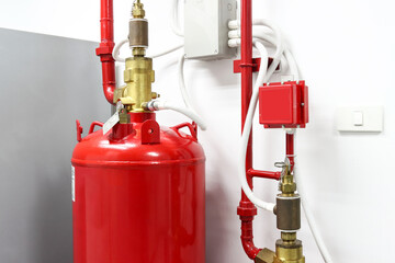 Naklejka premium FM-200 Suppression Systems, FM200 Gas Flooding System