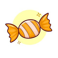 Sweet candy vector graphics illustration