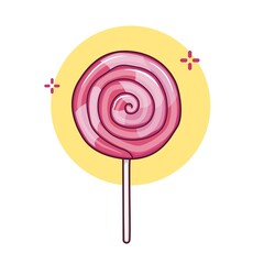 Sweet candy vector graphics illustration