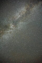 View of the night sky with stars and the milky way. Taken with in the desert at reflection canyon in utah with absolutely no light pollution