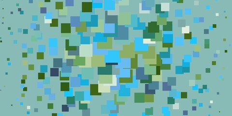 Light Blue, Green vector backdrop with rectangles.