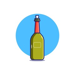 Molotov cocktail illustration game icon, premium icon illustration, EPS 10, vector flat illustration.