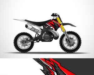 Motorcycle, Motocross wrap decal and vinyl sticker design.