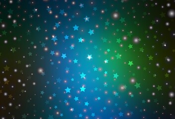 Dark Blue, Green vector template in carnival style.