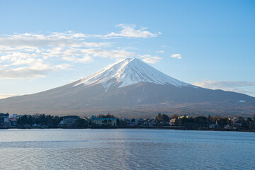 Fototapeta na wymiar Mount Fuji the highest mountain in Japan