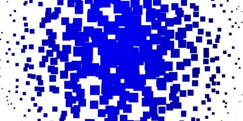 Light BLUE vector background with rectangles.