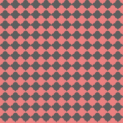 pink and gray checkered repetitive background. abstract geometric shapes. vector seamless pattern. fabric swatch. wrapping paper. classic ornament. modern stylish texture. design element for apparel
