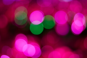 Defocused pink abstract christmas background