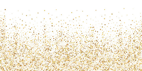Fototapeta na wymiar Gold confetti luxury sparkling confetti. Scattered
