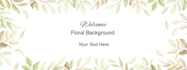 Welcome floral background