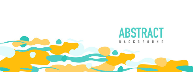 Trendy liquid style shapes abstract design, dynamic vector background for placards, brochures, posters, web landing pages, covers or banners