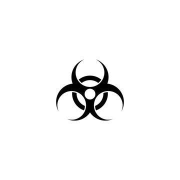 biohazard sign icon vector symbol