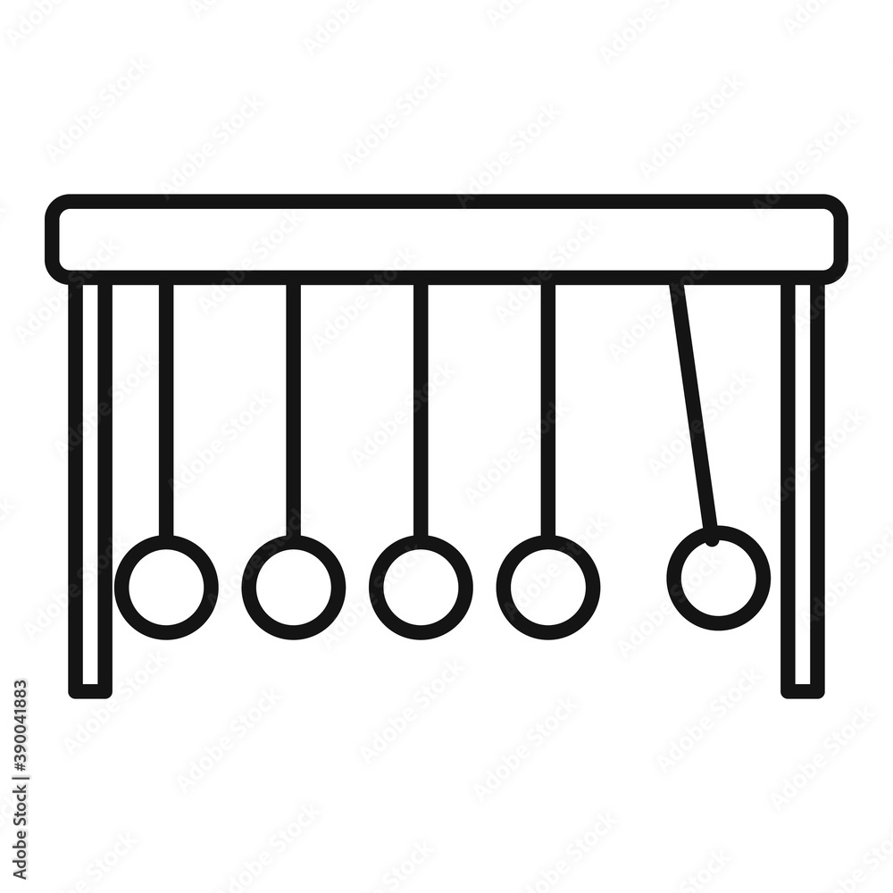 Poster newton gravity stand icon. outline newton gravity stand vector icon for web design isolated on white