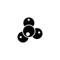 atom and molecule icon set vector symbol