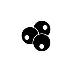 atom and molecule icon set vector symbol