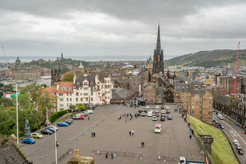 EDINBURGH, UNITED KINGDOM - Sep 17, 2020: Edinburgh, Scotland - 17 Sept 2020: View over Edinburgh...