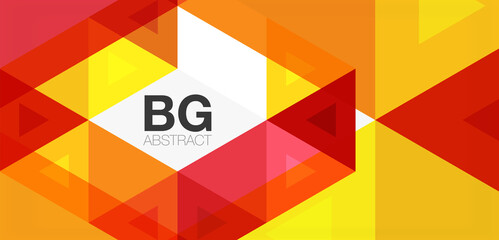 Mosaic triangle pattern abstract background for cover, banner, flyer and poster and other template