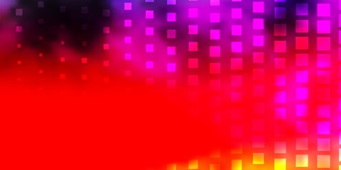 Light Red, Yellow vector texture in rectangular style.