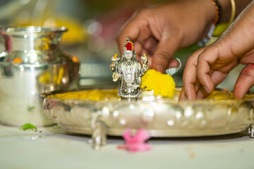 Religious rituals, traditional Hindu wedding , South India