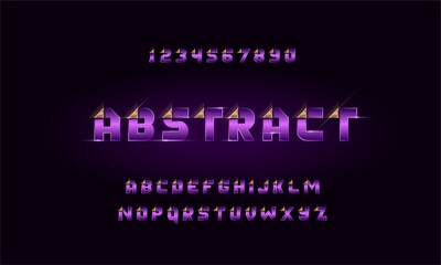 Modern elegant alphabet font. typography urban style fonts for technology, digital, movie logo design