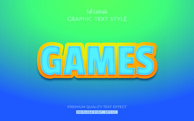 Games Editable Text Effect