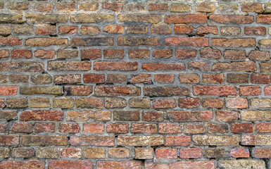 rundown brick wall