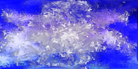 Light purple vector abstract triangle background.