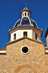 Fototapeta premium Historic cathedral in Altea, Alicante - Spain