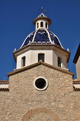 Fototapeta na wymiar Historic cathedral in Altea, Alicante - Spain