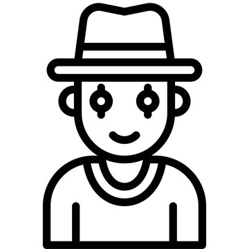 recommend clip art: Mime costume icon, Halloween costume party
