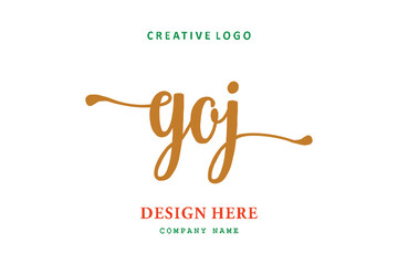 GOJ lettering logo is simple, easy to understand and authoritative
