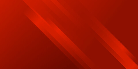 Fototapeta premium Modern red abstract shiny geometric background for presentation design 