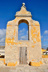 Obraz premium Details of the historic castle in Peniche, Centro - Portugal