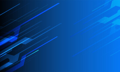 Abstract background concept linear and polygonal pattern shapes on dark blue background. Illustration Vector design digital technology.