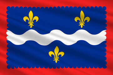 Flag of Indre in Centre-Val de Loire, France