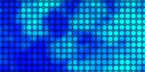 Light BLUE vector background with circles.