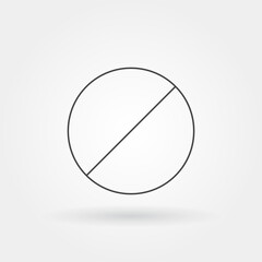 pills single isolated icon with modern line or outline style