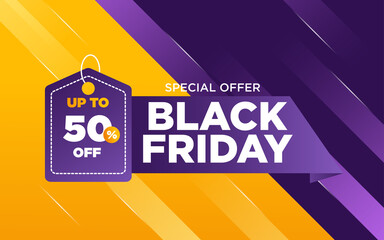 black friday gradient, banner, background template, suitable for your business.