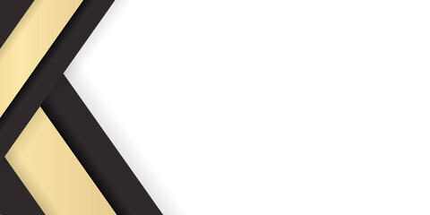 Luxury modern gold black white abstract presentation background with geometric shapes and blank copy space for text
