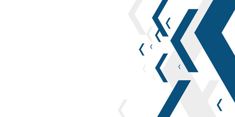 Modern simple blue white abstract presentation background with business corporate concept and arrows