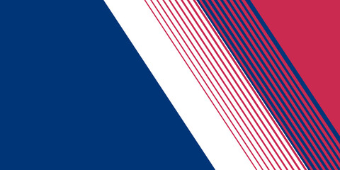Blue white red US America abstract presentation background