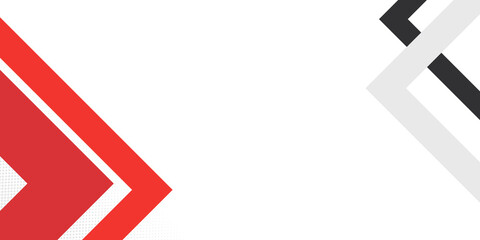 Simple white black red abstract presentation background with copy space for text