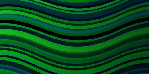 Light Blue, Green vector pattern with wry lines.
